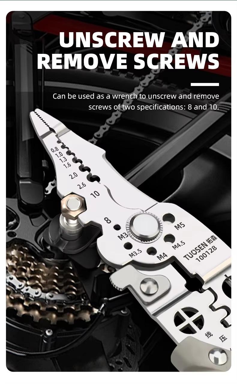 Electrician Wire Stripper Pliers Multi - Function β Chrome Vanadium Steel Heavy Duty Tool Pakistan - Smart Hud