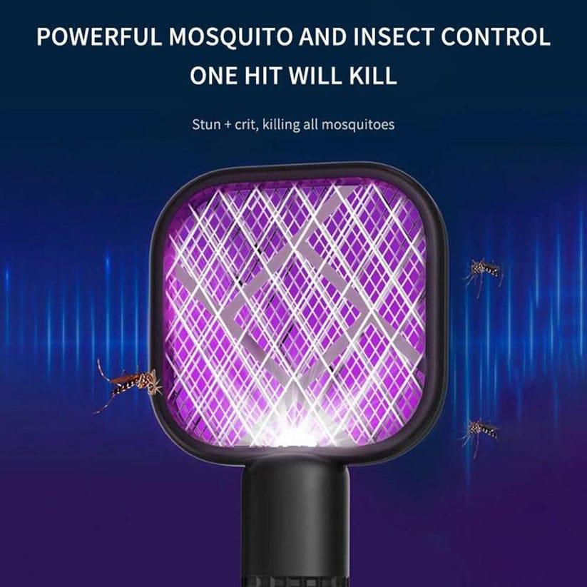 USB Rechargeable Mosquito Racket with LED Light β Electric Bug Zapper Safe Home Use Pakistan - Smart Hud
