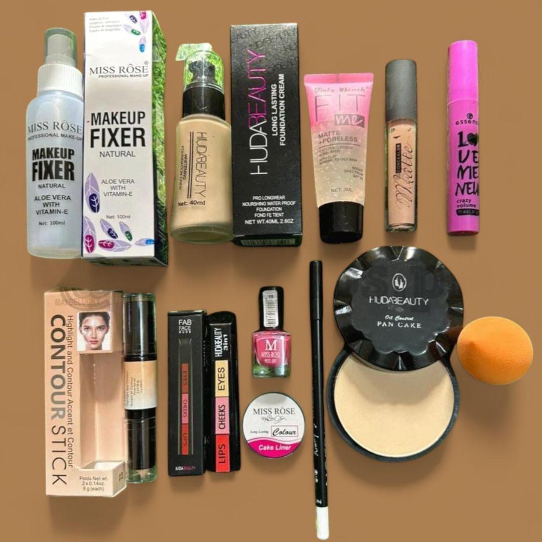 12-in-1 Makeup Kit for Pakistani Women – Complete Beauty Set with Eyeshadow, Lip Colors & Face Makeup - Smart Hud