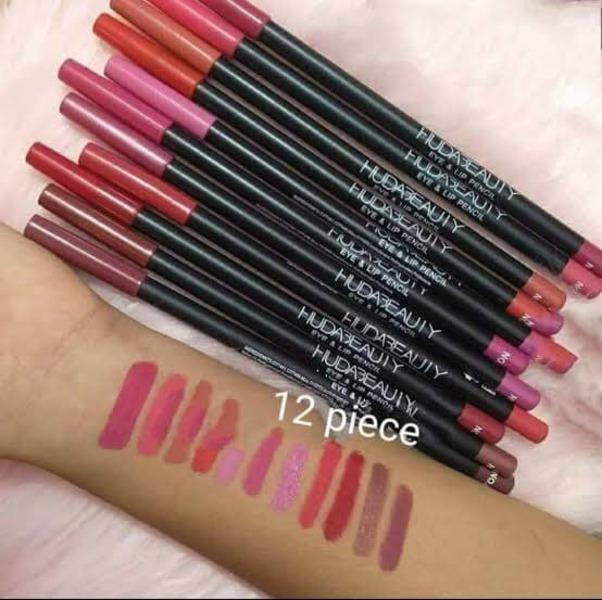 12 Pigment Lip Pencils Set – Cool Undertone Long-Lasting Lip Liner Collection - Smart Hud