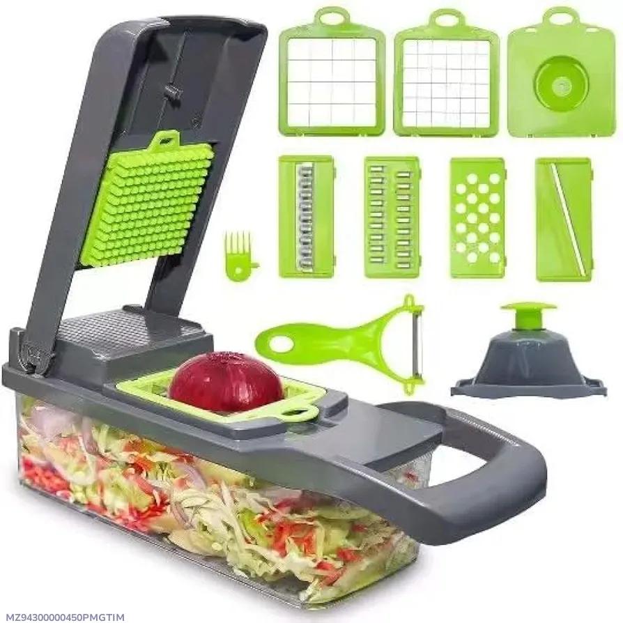 16-in-1 Multi-Function Vegetable Cutter Set – Kitchen Chopper, Slicer & Dicer - Smart Hud