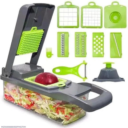 16-in-1 Multi-Function Vegetable Cutter Set – Kitchen Chopper, Slicer & Dicer - Smart Hud