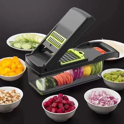 16-in-1 Multi-Function Vegetable Cutter Set – Kitchen Chopper, Slicer & Dicer - Smart Hud
