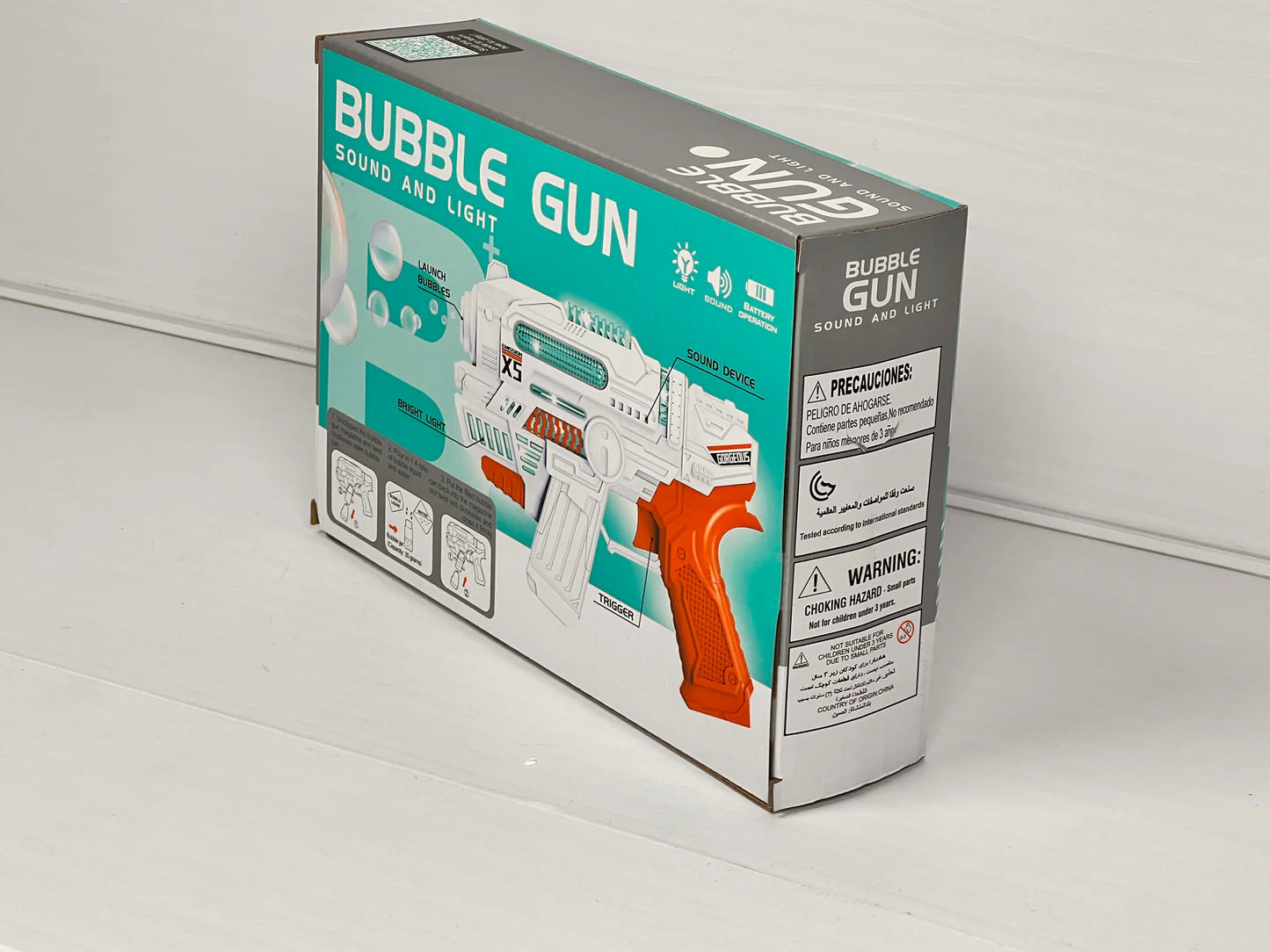 X5 Emission Bubble Gun – Interactive Sound and Light Blaster