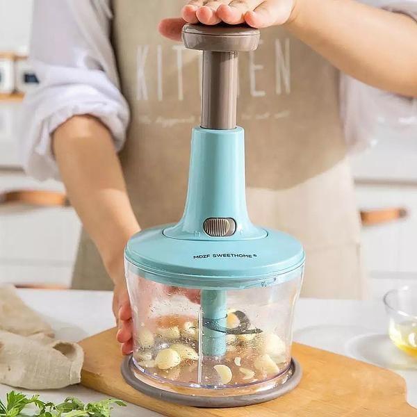 Manual Hand Chopper – Multipurpose Kitchen Vegetable & Fruit Cutter - Smart Hud