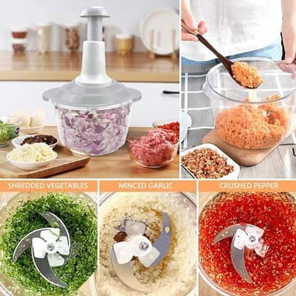 Manual Hand Chopper – Multipurpose Kitchen Vegetable & Fruit Cutter - Smart Hud