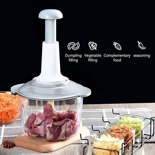 Manual Hand Chopper – Multipurpose Kitchen Vegetable & Fruit Cutter - Smart Hud