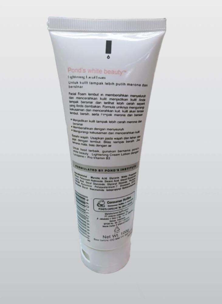 Pond's White Beauty Lightening Facial Foam 100g - Smart Hud
