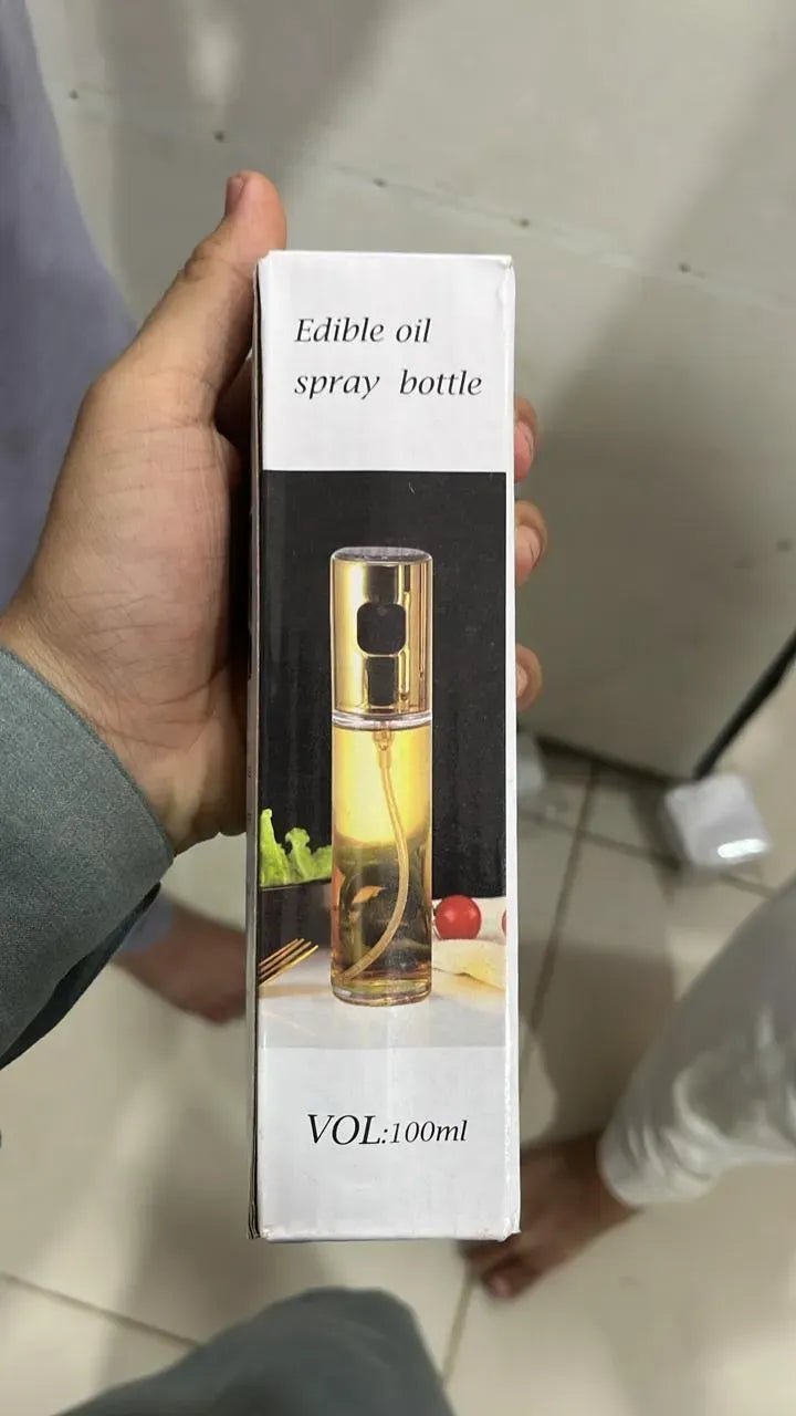 Premium Edible Oil Spray Bottle 100ml – Refillable Fine Mist Cooking Sprayer for Kitchen & BBQ - Smart Hud