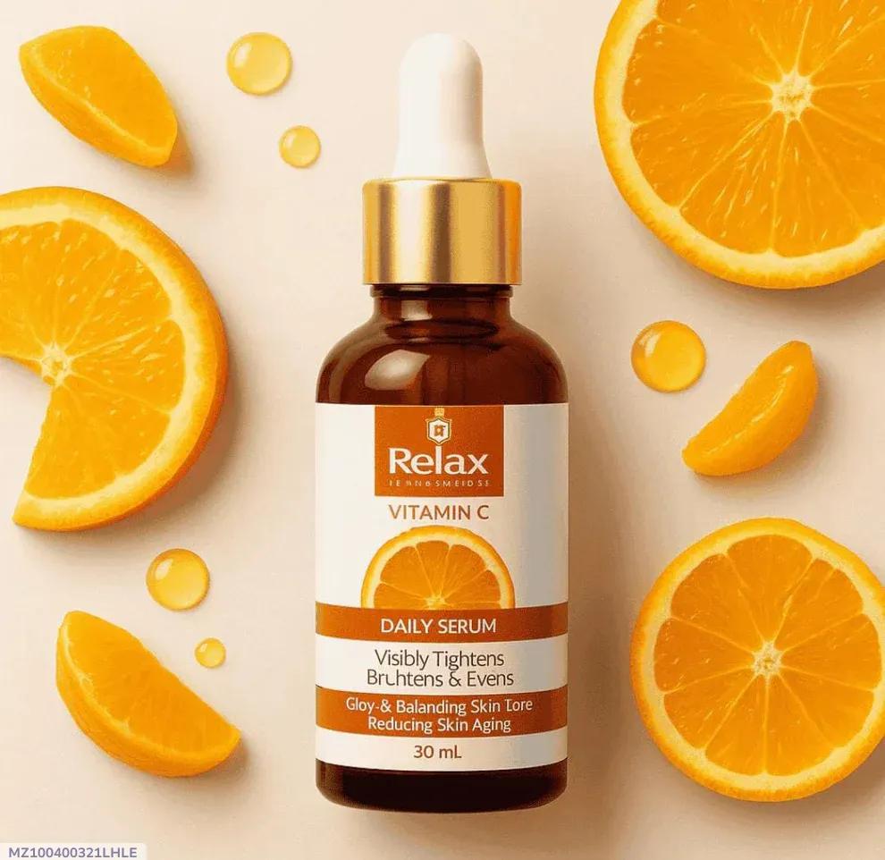 Relax Vitamin C Serum 30ml – Brightening & Hydrating Face Serum - Smart Hud