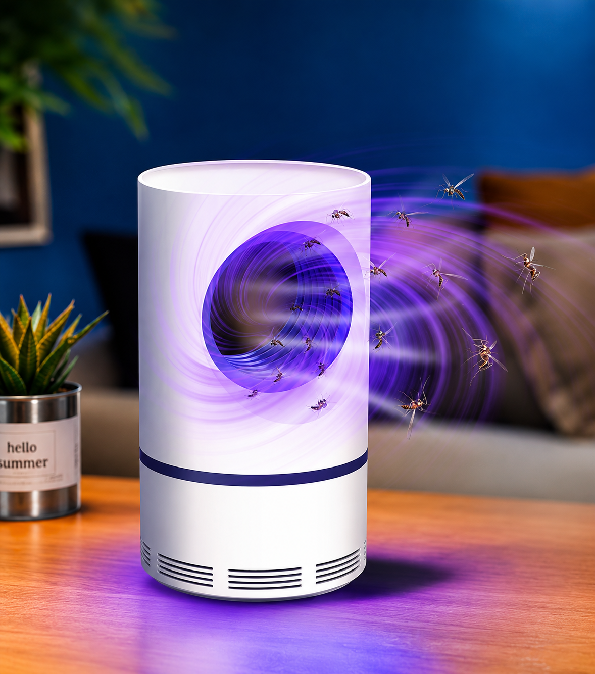 USB Rechargeable Mosquito Killer Lamp – Portable Electric Insect Trap for Home & Bedroom - Smart Hud
